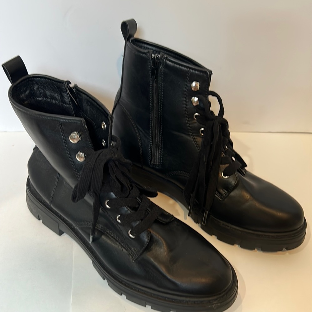 Madden Girl Combat Boots, like new, Black, women’s size 10